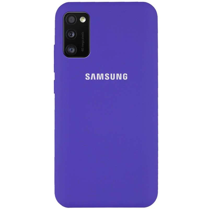 

Чехол Silicone Case с закрытым низом для Samsung Galaxy A41 (Фиолетовый / Purple), Фіолетовий / purple