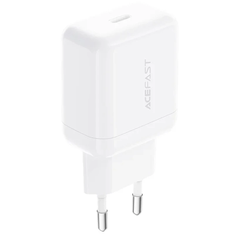 СЗУ Acefast A130 PD20W (1USB-C) – White. Фото 1 из 5