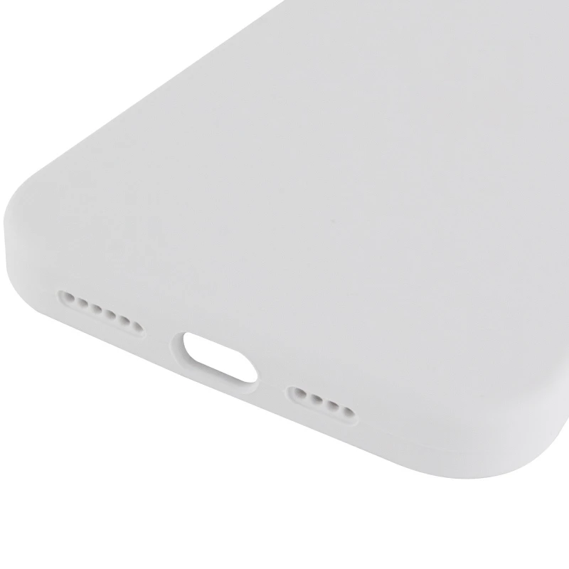 Чохол з закритим низом Silicone Case на Apple iPhone 16 Pro – Білий / White. Фото 16 з 18