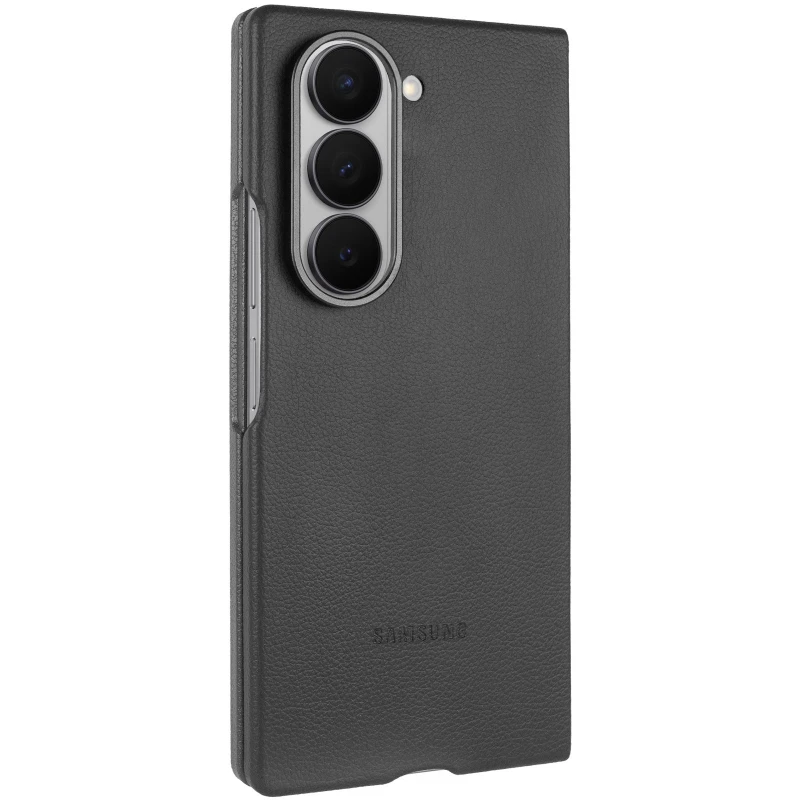 Шкіряний чохол Leather Case Premium на Samsung Galaxy Z Fold6 – Black. Фото 2 з 12