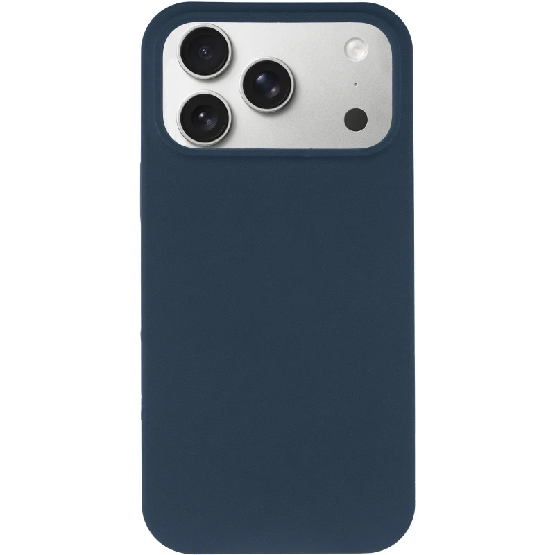Чохол з закритим низом Silicone Case на Apple iPhone 17 Pro Max (6.9") – Синій / Deep navy. Фото 4 з 7