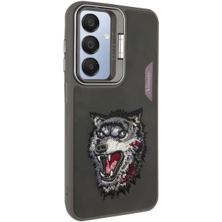 TPU+PC чехол с животными для Samsung Galaxy A25 5G — Grey Wolf