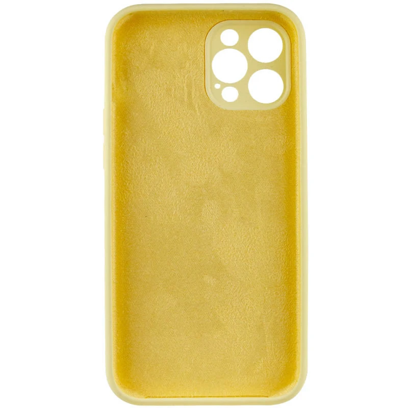 Чохол з захистом камери Silicone Case для Apple iPhone 12 Pro Max (6.7") – Жовтий / Mellow Yellow. Фото 2 з 5