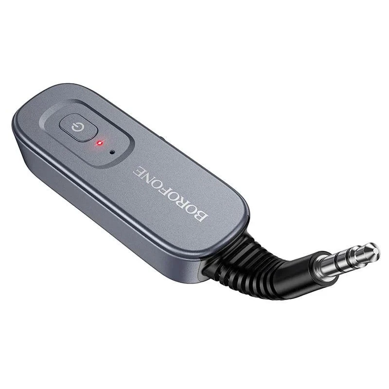 Bluetooth AUX аудіо ресивер/трансмітер BOROFONE BC51 Clear way – Metal gray. Фото 1 з 6