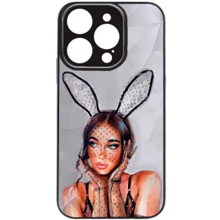Скляний чохол Prisma Ladies на Apple iPhone 14 Pro (6.1") — Rabbit
