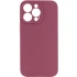 Чохол з захистом камери Silicone Case для Apple iPhone 14 Pro (6.1") – Бордовий / Plum. Фото 1 з 3