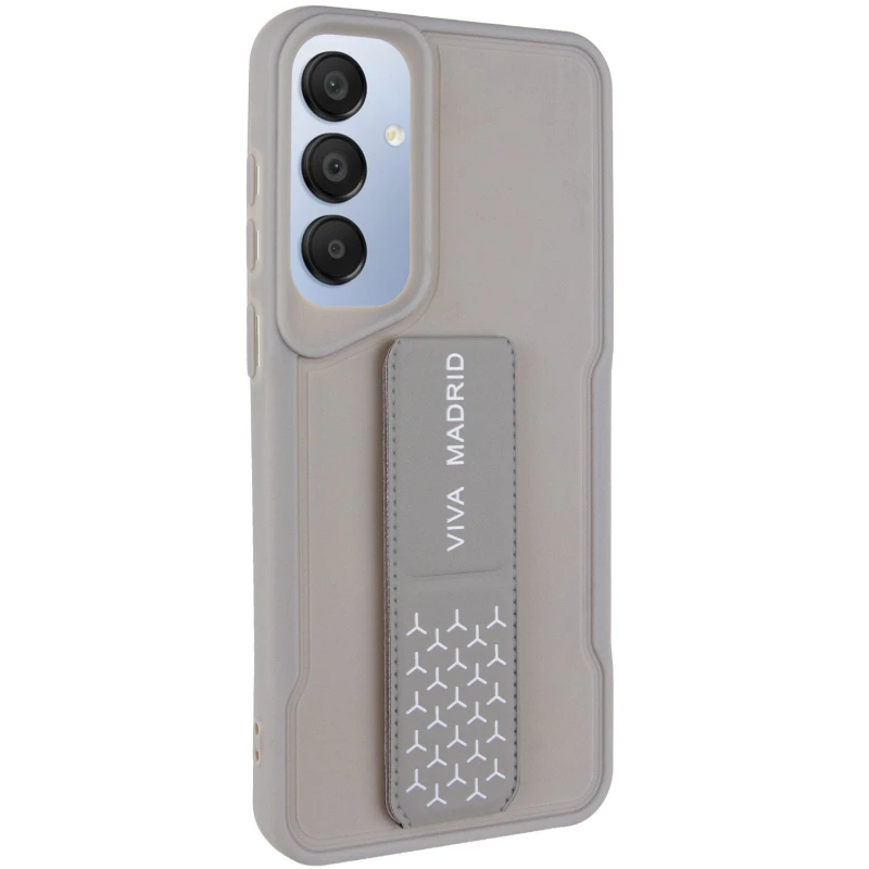 Чехол Вива с ремешком для Xiaomi Poco C65 – Grey. Фото 1 из 8