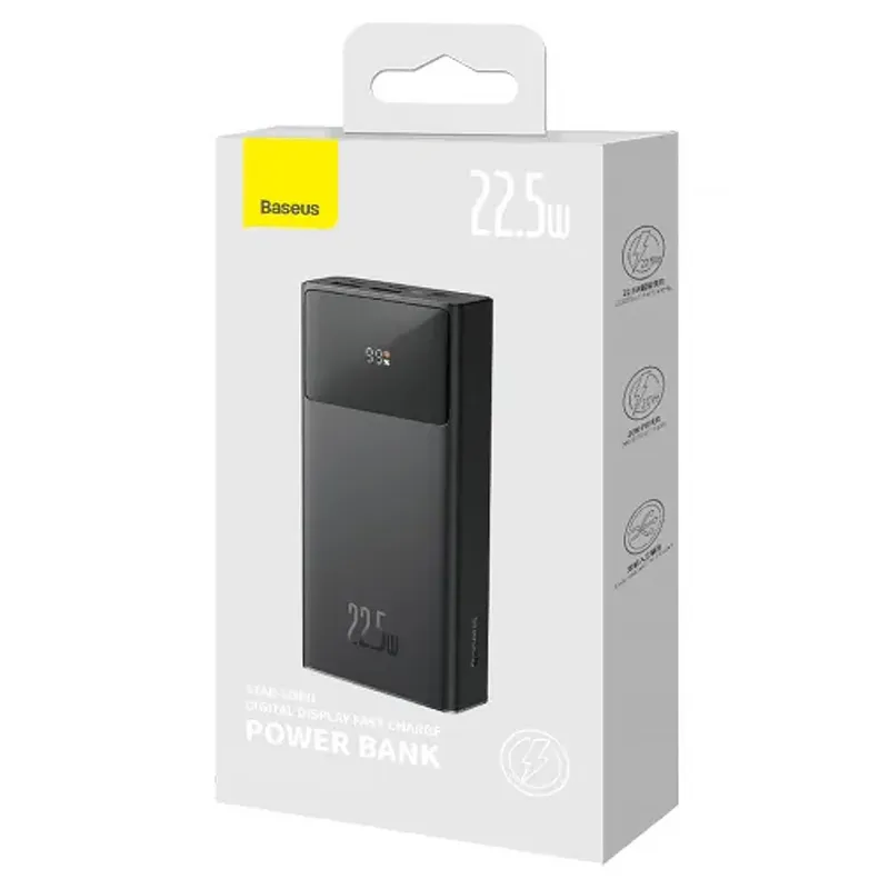 Портативний ЗП Power Bank Baseus Star-Lord PD22.5W 10000 mAh (PPXJ10) – Black. Фото 2 з 5