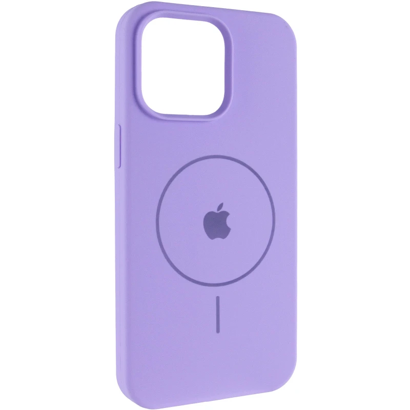 Чохол Silicone Case Full Protective (AA) V2 with MagSafe для Apple iPhone 14 (6.1") – Бузковий / Dasheen. Фото 2 з 7