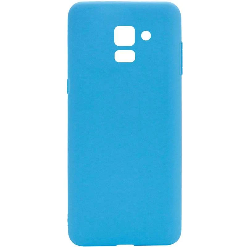 

Кольоровий силіконовий чохол на Samsung A530 Galaxy A8 (2018) (Блакитний)