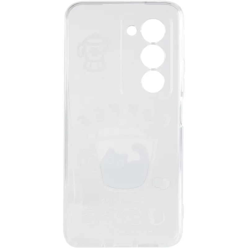 Чехол TPU Clear Joy для Xiaomi Redmi 15 4G (Global) / 5G – Coffee. Фото 4 из 6