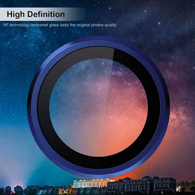 Металеве захисне скло на камеру на Apple iPhone 17 Pro (6.3") – Синій / Dark Blue. Фото 5 з 6