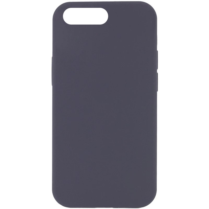 Чохол з закритим низом Silicone Case на Apple iPhone 7 plus / 8 plus – Сірий / Dark Gray. Фото 1 з 3