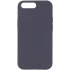 Чохол з закритим низом Silicone Case на Apple iPhone 7 plus / 8 plus – Сірий / Dark Gray. Фото 1 з 3