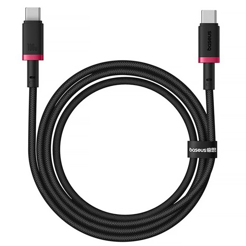 Дата кабель Baseus Dura Series Fast Charging Type-C to Type-C 100W (1m) (P10377803U01) – Red / Black. Фото 2 из 3