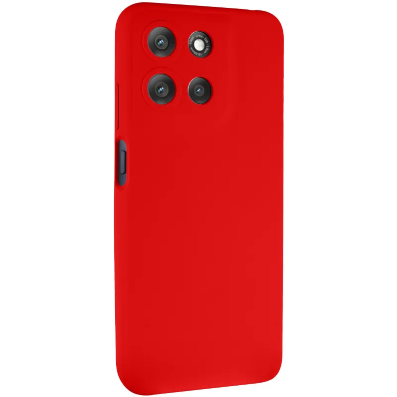 Чехол Silicone Case Lakshmi Premium з закритою камерою на Motorola Moto G15 4G – Красный / Red. Фото 1 из 6