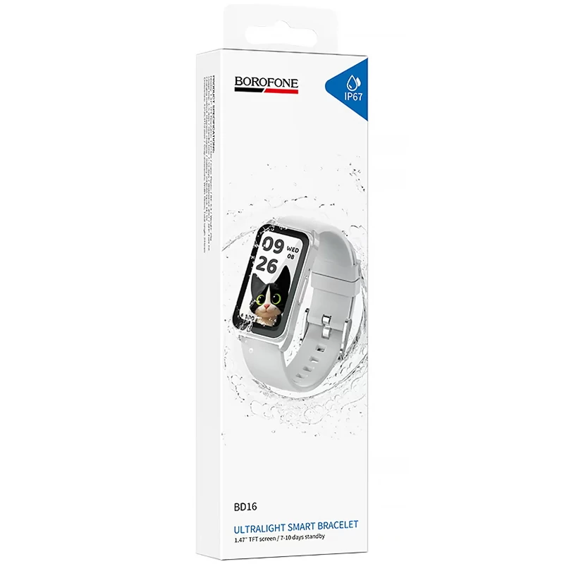 Фітнес-трекер Borofone BD16 Smart bracelet – silver. Фото 2 з 4