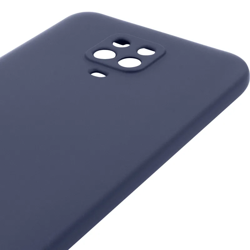 Цветной силиконовый чехол GETMAN с закрытой камерой на Xiaomi Redmi Note 9s / Note 9 Pro / Note 9 Pro Max – Синий / Midnight Blue. Фото 8 из 9