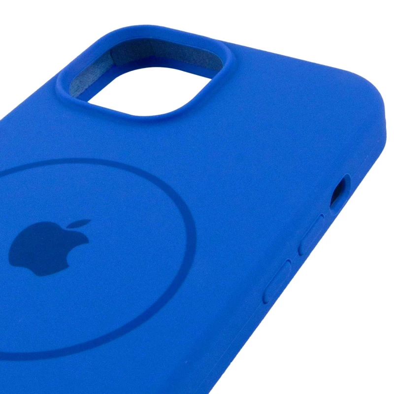 Чехол Silicone Armor Max with MagSafe для Apple iPhone 12 Pro Max (6.7") – Синий / Capri Blue. Фото 5 из 6