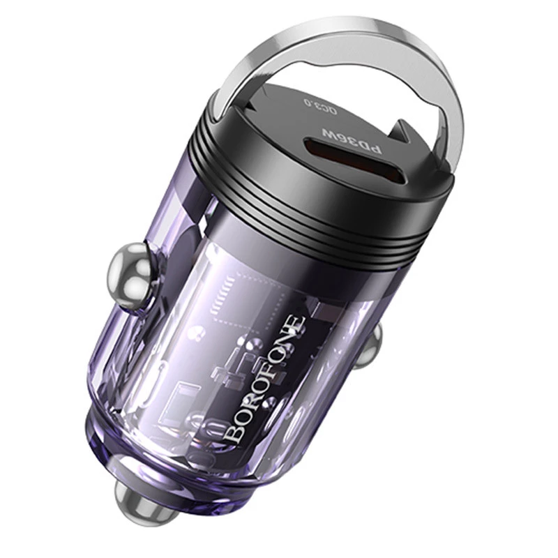 

ЗУ Borofone BZ29A Talented PD36W+QC3.0 (1C1A) (Transparent purple)