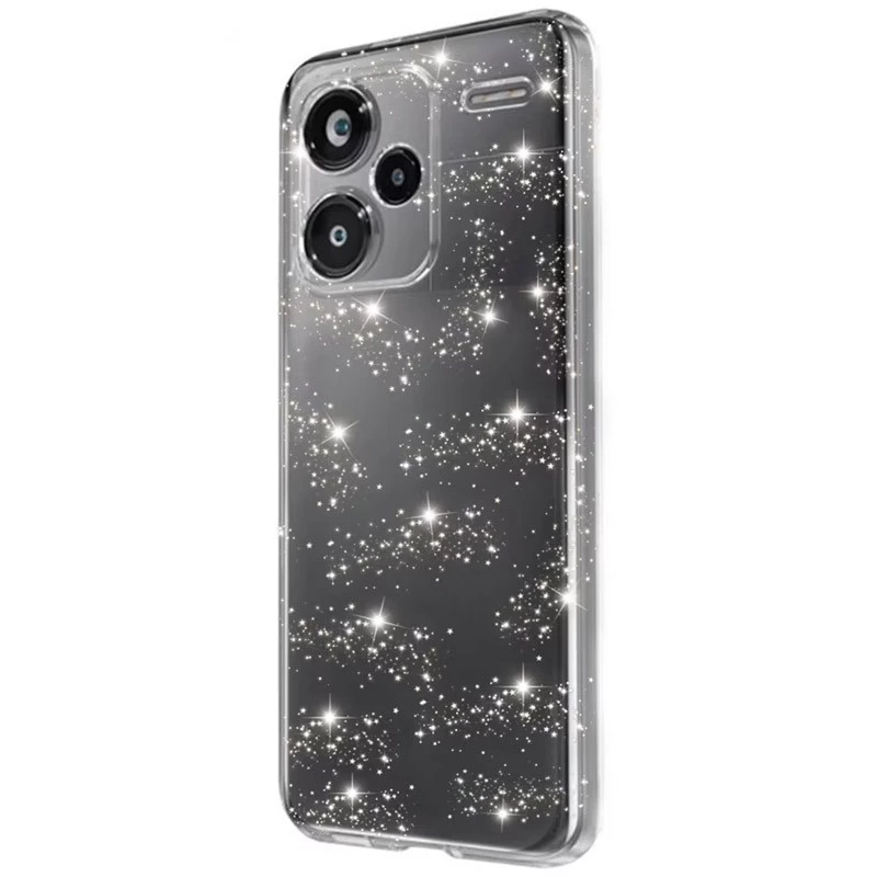 Прозрачный чехол с блестками Xiaomi Redmi Note 13 Pro+ фото 2 из 2