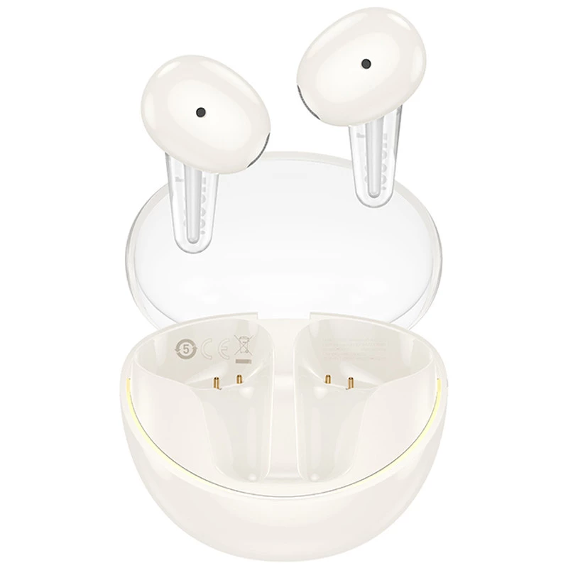 Бездротові TWS навушники Hoco EW202 Magic – Milky White. Фото 1 з 2