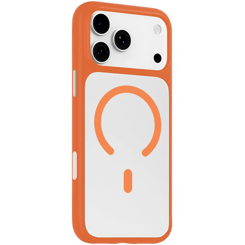 TPU+PC чехол Blueo Skin Friendly Frosted with MagSafe для Apple iPhone 18 Pro – Оранжевый / Orange. Фото 1 из 1