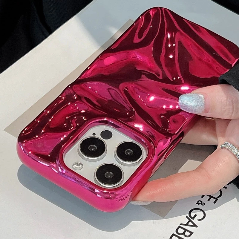 Гламурний силіконовий чохол на Apple iPhone 15 (6.1") – Red. Фото 6 з 6