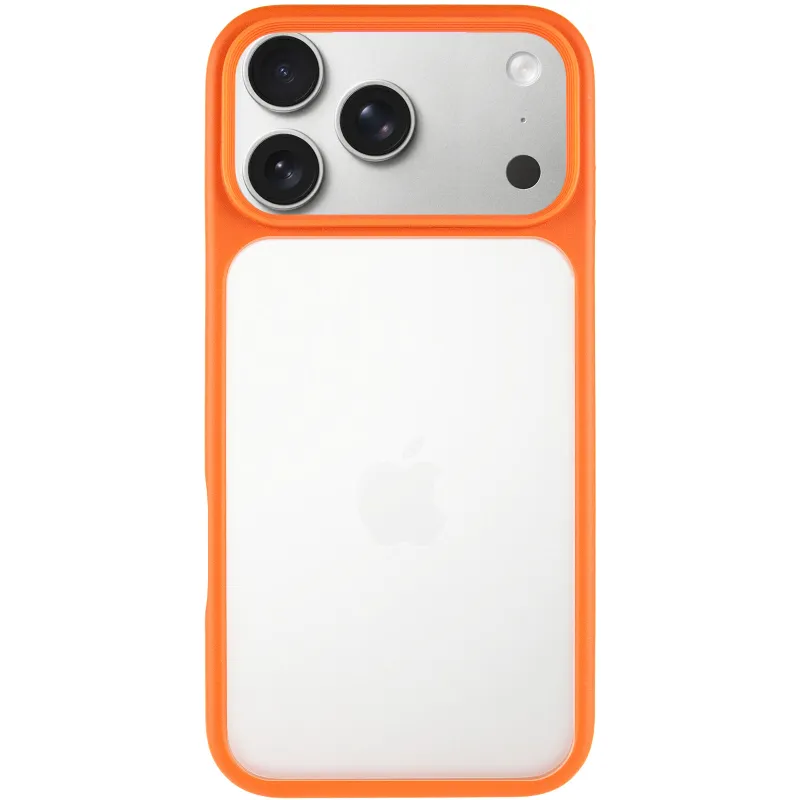 TPU+PC з металевими кнопками на Apple iPhone 17 Pro Max (6.9") – Помаранчевий / Orange. Фото 4 з 7