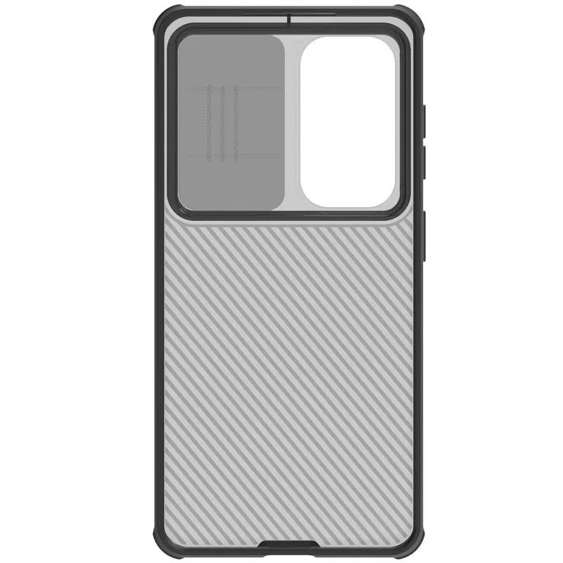 Карбована накладка Nillkin Pro зі шторкою для камери на Samsung Galaxy A57 5G – Transparent black. Фото 5 з 5