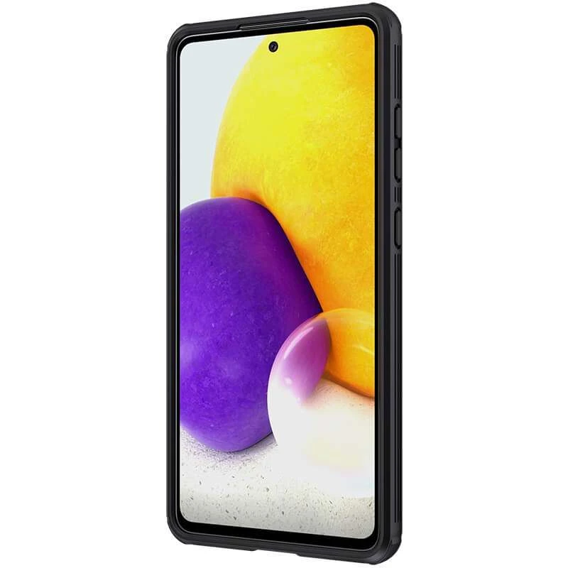Карбована накладка Nillkin зі шторкою для камери на Samsung Galaxy A52 4G / A52 5G – Чорний / Black. Фото 4 з 8