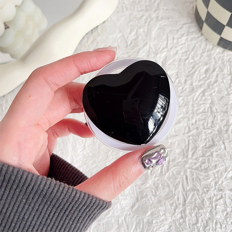 Тримач для телефону Popsocket Big Heart – Black. Фото 2 з 3
