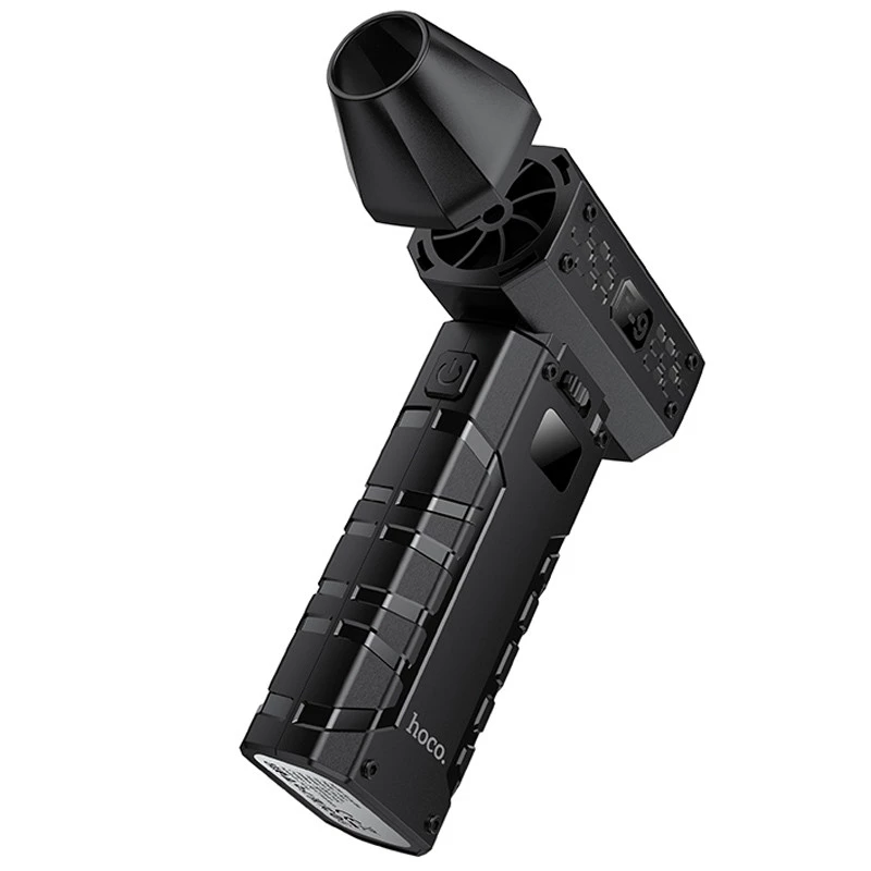 Портативний турбовентилятор Hoco HX67 Force fan – Black. Фото 6 з 8