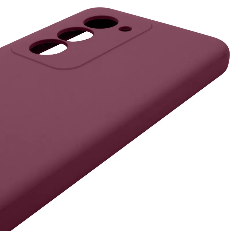 Чехол Silicone Case Lakshmi Premium з закритою камерою на Xiaomi Redmi 15 (EU) – Бордовый / Plum. Фото 7 из 8