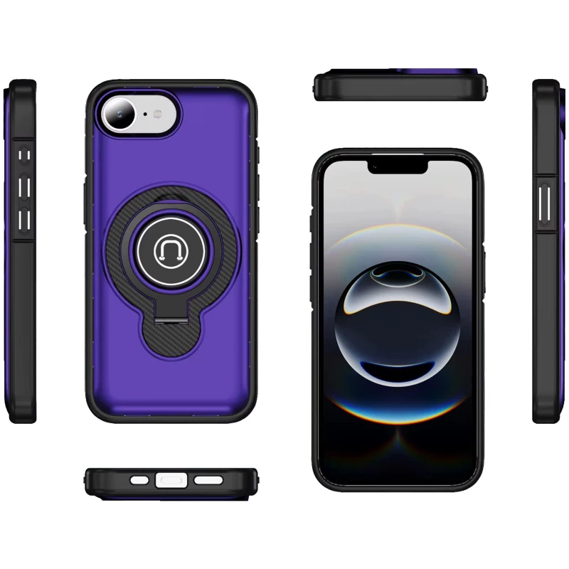 TPU+Textured PC Magnet для Apple iPhone 17e (6.1") – Purple. Фото 3 из 5