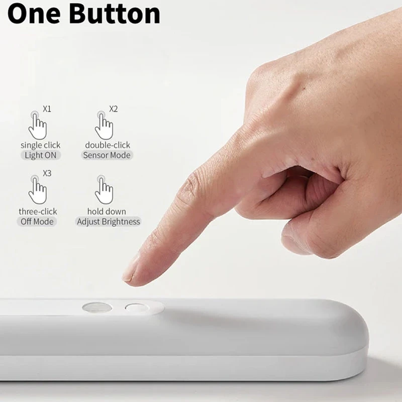 Сенсорный светильник LED с датчиком движения MZ-L1101 (180*43*25mm) – Warm light. Фото 2 из 4