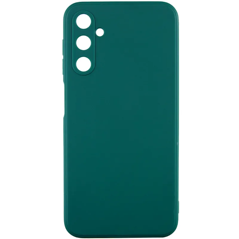 Цветной силиконовый чехол с защитой камеры для Samsung Galaxy A27 – Зеленый / Dark green. Фото 1 из 2