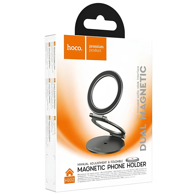 Магнітний тримач Hoco H102 Whale (multi-scene) – Metal grey. Фото 2 з 6