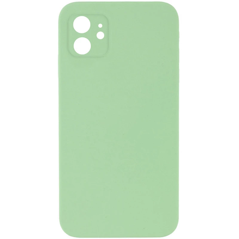 Чехол Silicone Case Square L с защитой камеры для Apple iPhone 11 (6.1") – Мятный / Mint. Фото 1 из 3
