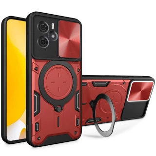 Ударостійкий чохол Bracket Ringstand із захисною шторкою для камери на Xiaomi Redmi Note 14 4G (Int. version) фото 1 з 3