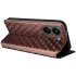 Кожаный чехол-книжка Rhombus Book для Xiaomi POCO X8 Pro – Brown. Фото 5 из 5