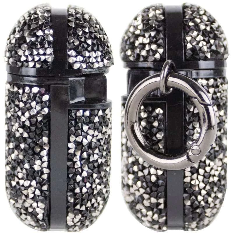 TPU чохол Bling World Rock Diamond для навушників AirPods 1/2 – Чорний. Фото 6 з 9