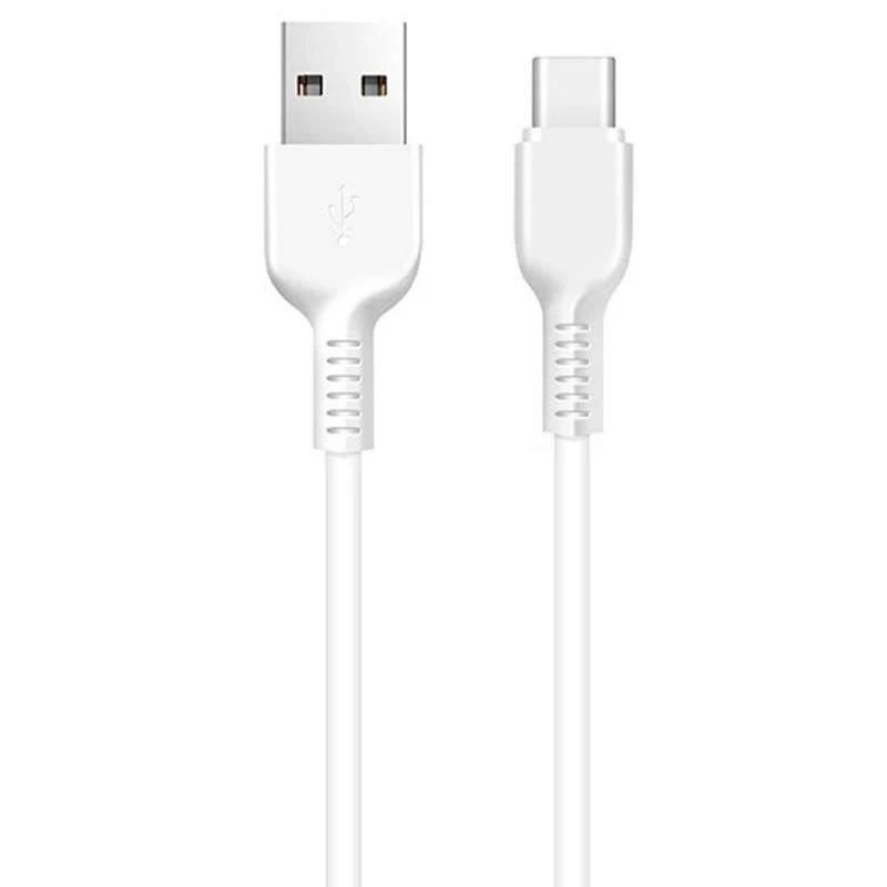 

Дата кабель Hoco X20 Flash Type-C Cable (1m) (Белый), Білий