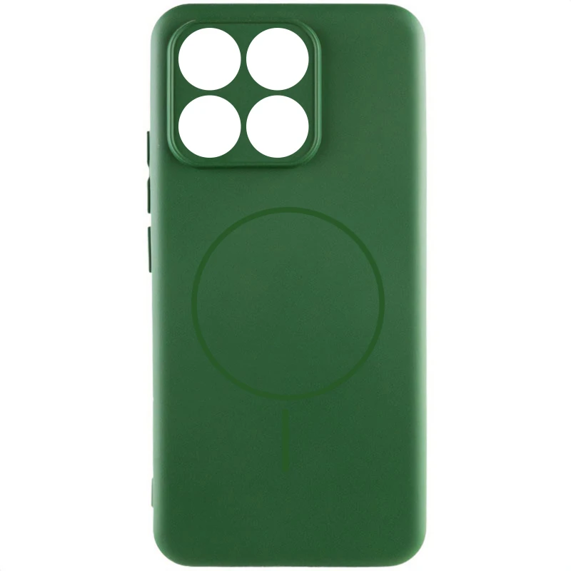 Чохол Silicone Cover Lakshmi Full Camera (AA) with Magnetic Fit для Motorola Edge 70 – Зелений / Dark green. Фото 1 з 1