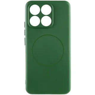 Чохол Silicone Cover Lakshmi Full Camera (AA) with Magnetic Fit для Motorola Moto G86 — Зелений / Dark green