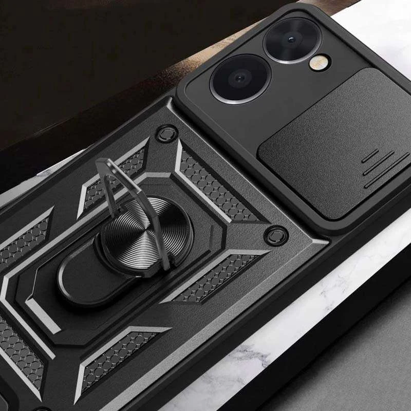 Протиударний чохол Serge Ring з захистом камери на Realme 10 4G – Чорний. Фото 6 з 6