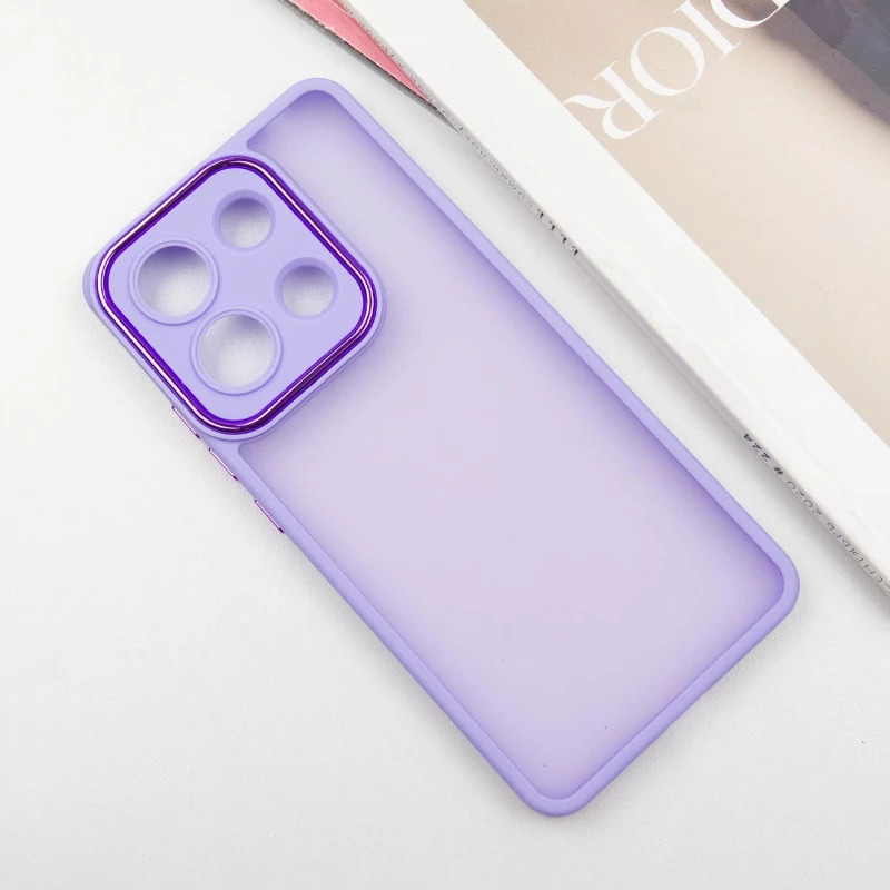 TPU+PC чохол Accent на Xiaomi Poco C75 – White / Purple. Фото 2 з 6