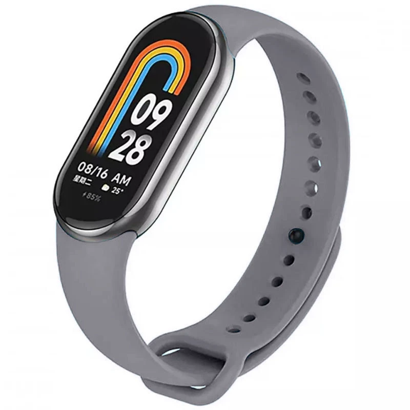Силіконовий ремінець для Xiaomi Mi Band 8/9/10 – Сірий / Dark Gray. Фото 1 з 1