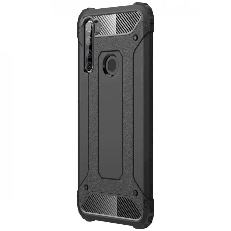 Противоударный чехол с усиленными углами Immortal для Xiaomi Redmi Note 8T – Черный. Фото 2 из 3