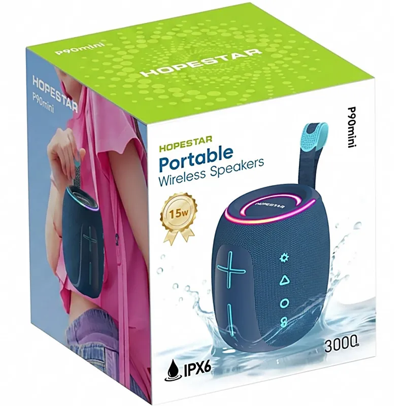 Bluetooth колонка Hopestar P90 mini 15W – Blue. Фото 3 з 3
